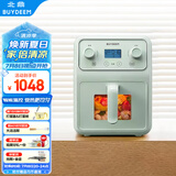 北鼎（Buydeem）空气炸锅家用多功能无油炸锅4L大容量可视化窗口 健康低油烹饪精准温控F51【浅杉绿】【国家补贴】