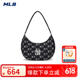 美职棒（MLB）旗舰官网虞书欣同款包包男女腋下包女款手提包单肩包生日礼物 纽约洋基/黑色（新款） F