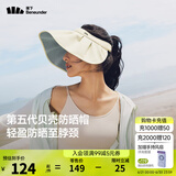 蕉下（beneunder）遮阳帽女帽子防晒帽女太阳帽大帽檐防紫外线空顶帽贝壳帽户外登山 【花瓣型帽檐】高岭白