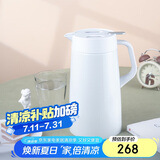 虎牌（TIGER）304不锈钢时尚简约桌面保温壶PWO-A16C-W 白色 1.6L