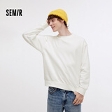 森马（Semir）卫衣男纯色基础情侣装秋季宽松圆领上衣中性款青少年101524116210