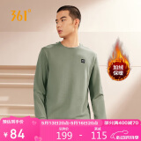 361°卫衣男士秋冬季加绒保暖圆领套头运动休闲外套上衣652344801D-2
