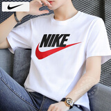 耐克（NIKE）T恤男士 25夏季新款运动服装训练健身衣时尚休闲半袖透气圆领短袖 全棉亲肤/大学红/热推款 L 【175】体重130~150斤左右