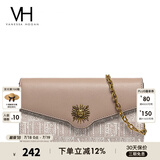 VANESSA HOGAN VH女包太阳神系列贝伦信封包轻奢斜挎包链条包纪念日礼物送女友 浅褐