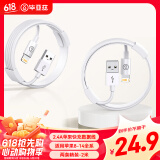 毕亚兹适用于【2条装】苹果数据线iPhone14ProMax/13/12/XR/Xs手机充电线ipadmini/Air平板车载快充线2米