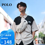 POLO胸包男士斜挎包男大容量单肩包轻便iPad包运动腰包生日礼物送男友