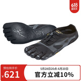 Vibram五指鞋女运动鞋轻便透气赤足跑步鞋健身训练休闲鞋五趾鞋  KSOEVO 黑色（建议拍大一码） 39