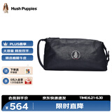 暇步士（Hush Puppies）手包真皮男士钱包植鞣皮真皮手抓包大容量手拿包礼物送男友送老公 黑色