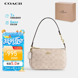 蔻驰（COACH）【品牌直供】女士NOLITA小号手提手拿包腋下包麻将包人造革