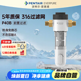 爱惠浦（Everpure）家用中央前置过滤器 40微米反冲洗 4T/H大通量 全屋管道净水器 压力表监控 EVP-P40B