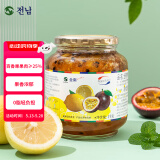 全南柠檬百香果酱1kg 韩国进口 果酱冷热冲饮冲调饮品 节日礼品 0脂
