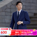 雅戈尔（YOUNGOR）套西上衣男227F款二粒单排扣修身版商务西服纯羊毛不易皱 藏青VOTX220227FIA上衣标准版 2XL 185/104A