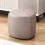 AEY小凳子家用沙发凳儿童矮凳客厅简约茶几皮坐墩 三角款高级灰-30cm