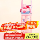 contigo康迪克 儿童吸管水杯夏季便携户外运动水杯450ml粉色HBC-STR141