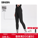 SIINSIIN4.0鲨鱼裤女春秋外穿高腰收腹打底裤加绒鲨鱼裤不掉档显瘦提臀 【4.0轻暖款】经典黑 S (80-90斤)