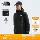 北面（The North Face）【经典黑武士】单层冲锋衣男防水防风透气外套24春季上新|7QOH 4H0/宇宙黑 L/175