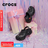 crocs卡骆驰厚底云朵洞洞鞋户外|206750 黑色-001 40(260mm) 