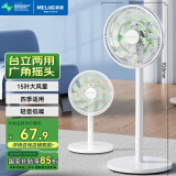 美菱（MeiLing）520送女友礼物  电风扇/落地扇家用立式摇头电扇办公/节能省电/多叶落地式大风量风扇MPF-DT027
