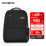 新秀丽（Samsonite）双肩包现代商务包大容量科学收纳背包电脑包男包17英寸\BQ3 黑色