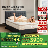 金可儿（Kingkoil）乳胶床垫三区独立袋弹簧软硬适中护脊1.8x2米五星酒店款 碧玺系列 碧玺+【30cm】PT云托 150*200cm