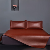 西部水牛 牛皮席水牛皮凉席真皮席子加厚头层1.8m米床软席硬席单人双人 1.35*2.0米加厚软席3.8MM （两件套）