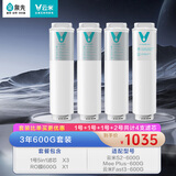 云米（VIOMI） 升级款云米净水器滤芯适配机型S2、Fast3、X2、Quick5、MeePlus、澎湃/Fast 1000G 3年600G套装（1112）