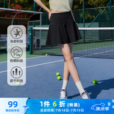 骆驼（CAMEL）原纱防晒冰感弹力防走光女运动半身裙 C23BAWLG002A5 幻影黑 S
