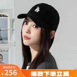 MLB旗舰官网男女帽子运动休闲鸭舌帽情侣遮阳帽软顶棒球帽生日礼物 洛杉矶道奇队/黑色/77 均码 F