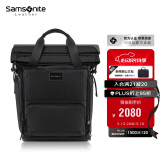 新秀丽（Samsonite）高端时尚双肩包电脑包16英寸男女背包牛皮革休闲大容量TM7*003