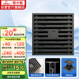潜水艇（Submarine）MTK40-10黄铜镀镍枪灰色地漏卫生间淋浴超薄防臭地漏大排量40管径