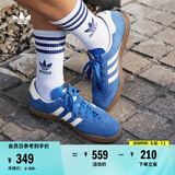 adidas「T头鞋」STADT经典时尚薄底运动板鞋男女阿迪达斯三叶草   蓝色/乳白色/纸板黄(女生买小半码)   36