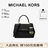 MICHAEL KORS礼物轻奢MK女包AVA皮质单肩斜挎包 迷你 黑色