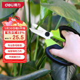 得力（deli）花枝剪花艺剪刀园艺剪刀 家用鲜花专用剪刀 盆栽花卉修剪刀 绿色 