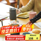 乐扣乐扣（LOCK&LOCK）遇见惬意保温保冷咖啡杯带手柄男女水杯子370ML蓝色LHC4262NVY