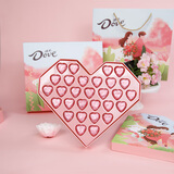 德芙 巧克力礼盒 春节礼物 婚庆伴手礼 新年礼品 儿童零食糖果 生日礼 德芙心语巧克力心形礼盒153g