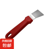 厨房铲刀清洁铲子不锈钢油烟机涡壳铲刀冰铲冰箱除霜家政清洁工具 红色弯头铲