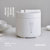 olayks立时电压力锅1-2人电高压锅2.5L高压电饭锅压力电饭煲高压多功能智能电饭煲陶钢一体不粘0氟内胆 陶白 2.5L 【全新升级智能变压变温】单内胆
