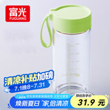 富光清然玻璃杯 高硼硅玻璃水杯子 女生便携牛奶咖啡高颜值茶杯480ml