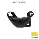 LEMAIRE 男士 Croissant S号皮革单肩包 P00864504 黑色 均码