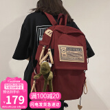 爱情海双肩包书包女大容量小学生初中高中背包大学生15.6吋电脑包旅行包