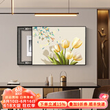 墨派（Mopai）电表箱装饰画免打孔现代简约轻奢配电箱推拉式遮挡画网络线挂画 郁金香花 液压70*60 遮盖电表箱60长x50高