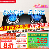 荣事达（Royalstar）燃气灶 双灶煤气灶 家用天然气液化气炉具 猛火鸳鸯灶 (液化气)九腔猛火+钢化玻璃