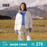 森马（Semir）森马羽绒服女短款立领撞色三防保暖通勤外套24冬新款109724113012