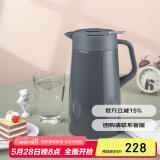 虎牌（TIGER）保温壶 304不锈钢时尚保温壶PWO-A16C-HD 深灰色 1.6L