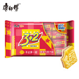 康师傅 3+2苏打夹心饼干 香草巧克力味300g 休闲零食 下午茶