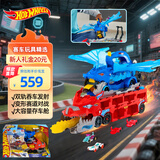 风火轮（HOT WHEELS）儿童男孩轨道玩具圣诞新年礼物-城市无敌终极双龙运输车JBM72