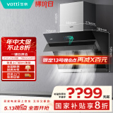 华帝（VATTI）官方抽油烟机侧吸小尺寸家用脱排吸油烟机大吸力挥手智控自动清洗一级能效以旧换新 i11135