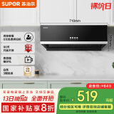 苏泊尔（SUPOR）[家电国家补贴至高20%]抽吸排油烟机家用15m³中式厨房顶吸拢烟脱排经典简易四键操作以旧换新 Z1D