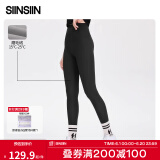 SIINSIIN4.0鲨鱼裤女春秋外穿高腰收腹打底裤加绒鲨鱼裤不掉档显瘦提臀 【4.0轻暖款】经典黑 XL (115-130斤)