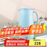 虎牌（TIGER）保温壶 304不锈钢时尚保温壶PWO-A16C-AC 水蓝色 1.6L